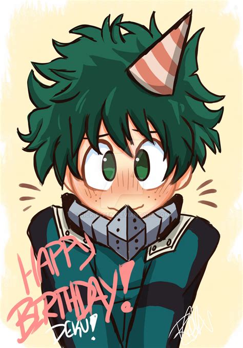 Izuku was quirkless before, but then he got One For All. . When is dekus birthday